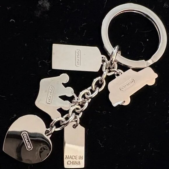Coach "Poppy" Charm Keychain/ Bag Charms,  Like New - Picture 7 of 9